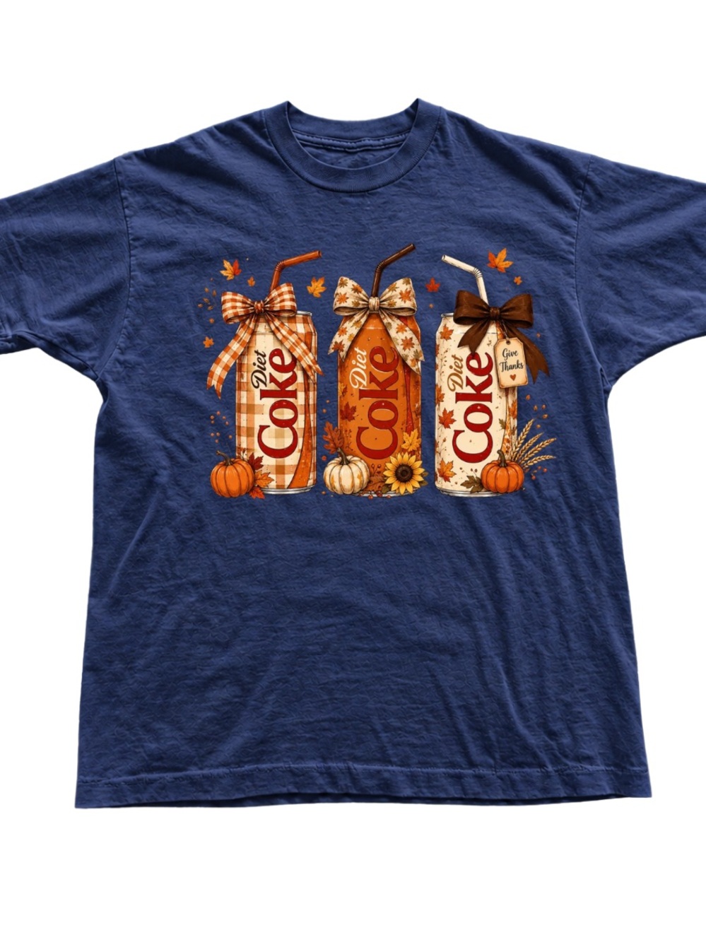 Diet Coke Fall Graphic Tee - Navy - Unbranded